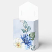 Dusty Navy Blue Watercolor Floral Wedding Geschenkschachtel (Geöffnet)