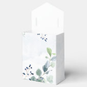 Dusty Navy Eukalyptus Greenery Rustikale Hochzeit Geschenkschachtel (Geöffnet)