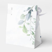 Dusty Navy Eukalyptus Greenery Rustikale Hochzeit Geschenkschachtel (Rückseite)