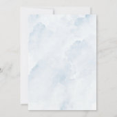 Dusty Navy Paint Peony Engagement Party Einladung (Rückseite)