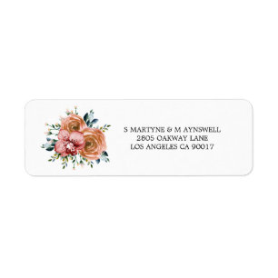 Dusty Orange Rose Rote Orchideen Hochzeit