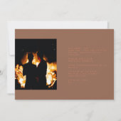 Dusty Orange Terracotta auf dem Monte Tamaro Foto Save The Date (Rückseite)