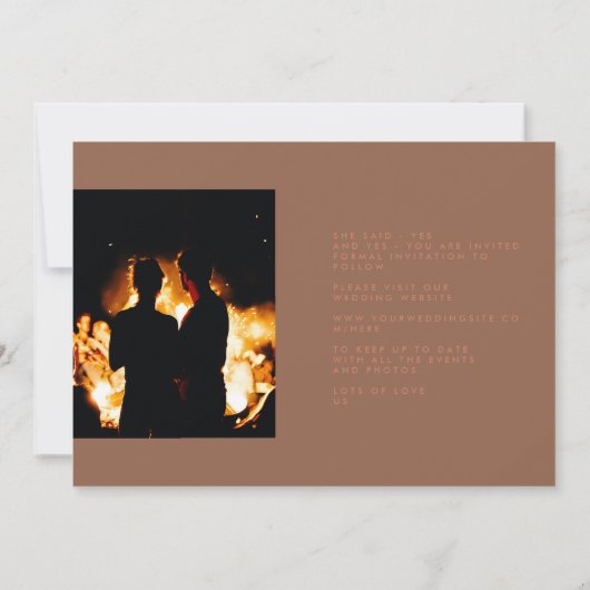 Dusty Orange Terracotta auf dem Monte Tamaro Foto Save The Date (Rückseite)