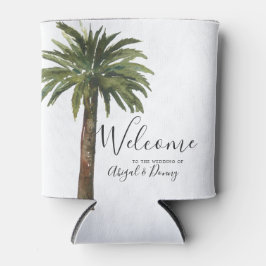 Dusty Palms | Küstenhochzeit kann kühlen Dosenkühler