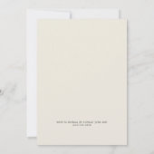 Dusty Palms | Sand Post Wedding Beach Party Einladung (Rückseite)