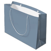 Dusty Periwinkle Blue Large Gift Bag Große Geschenktüte (Rückseite Schrägansicht)