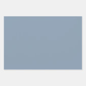 Dusty Periwinkle Blue Wrapping Paper Sheets Geschenkpapier Set (Vorderseite)