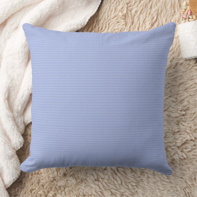 Dusty Periwinkle Solid Texture Print Throw Kissen (Decke)