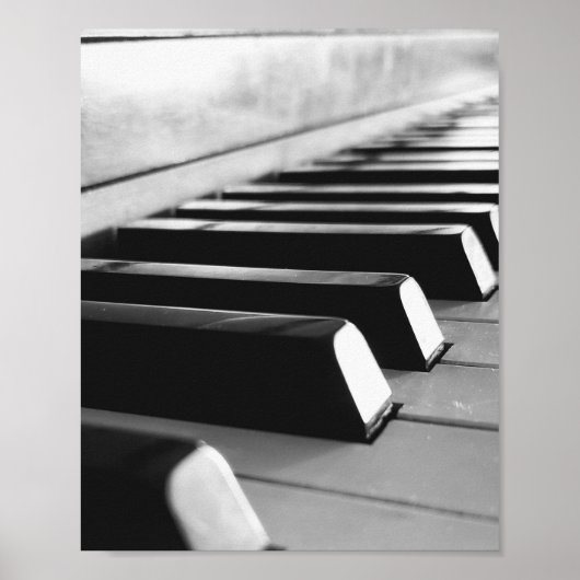 Dusty Piano Keys Poster (Vorne)