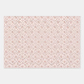 Dusty Pink Arabesque Design Geschenkpapier Set (Vorderseite 2)