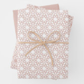 Dusty Pink Arabesque Design Geschenkpapier Set (Beispiel)