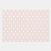 Dusty Pink Arabesque Design Geschenkpapier Set (Vorderseite)