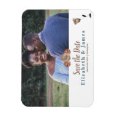 Dusty Pink, Beige Rose speichern das Datumsfenster Magnet (Vertikal)