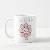 Dusty Pink Beste Katze Mama je. Daisy Cat Coffee T Kaffeetasse (Links)