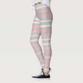 Dusty Pink Bio Stripes Leggings (Links)