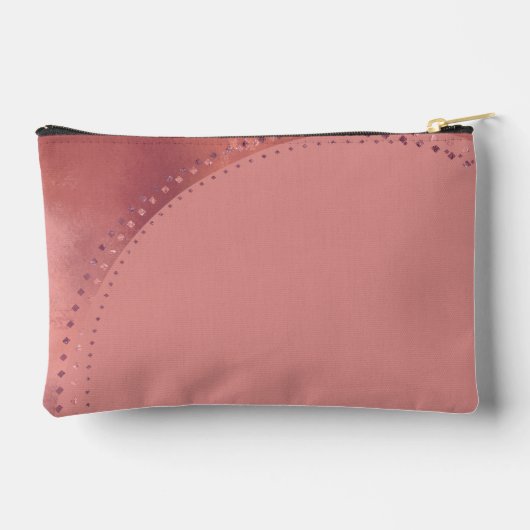 Dusty Pink Bläschen Muster Accessory Pouch Zubehörtasche (Rückseite)