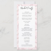 Dusty Pink Blätter and Foliage Wedage Program (Rückseite)