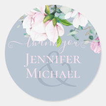 Dusty Pink Blue Sage Magnolias Eukalyptus Vielen D