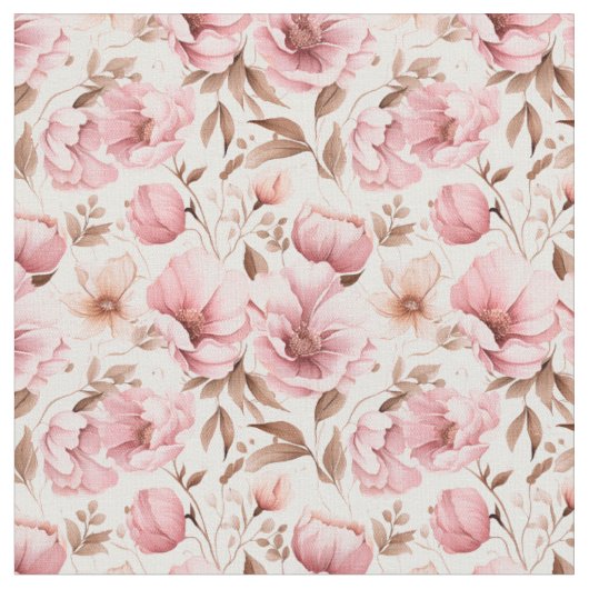 Dusty Pink Blume auf Weiß Stoff (Nahaufnahme)