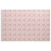 Dusty Pink Blume auf Weiß Stoff (Fat Quarter (45,7 x 55,9 cm))