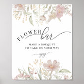 Dusty Pink Blume | Boom-Bar Poster (Vorne)