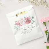 Dusty Pink Blume Elegantes Skript Vielen Dank Geschenktütchen (Versiegelt)