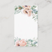 Dusty Pink Blush Blues Baby Dusche bringen ein Buc Begleitkarte (Rückseite)