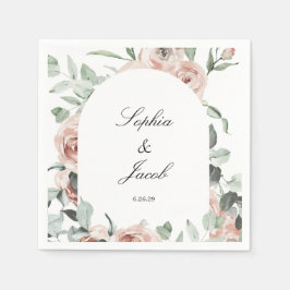 Dusty Pink Blush Eukalyptus Wedding Napkins Serviette