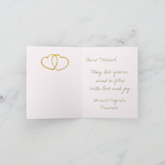 Dusty Pink Blush Rose White Creamy Peony Wedding (Innenseite)