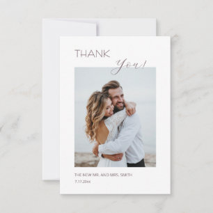 Dusty Pink Boho Blumen Dankeskarte