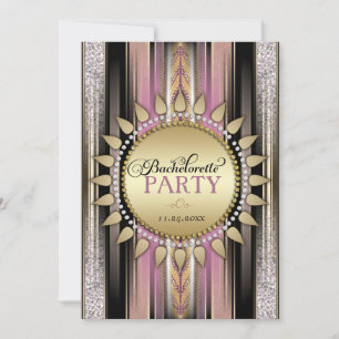 Dusty Pink Boho Brautparty-Einladungen Einladung