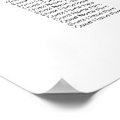 Dusty Pink Boho Floral 17 Tische Hochzeitssitze Poster (Ecke)