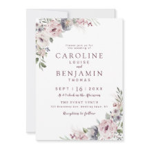 Dusty pink boho florale rustikale Hochzeit