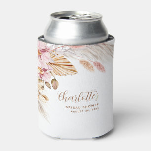 Dusty Pink Boho Pampas Grass BRAUTPARTY Dosenkühler