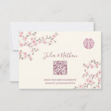 Dusty PInk Cherry Blossom UAWG Chinese Wedding