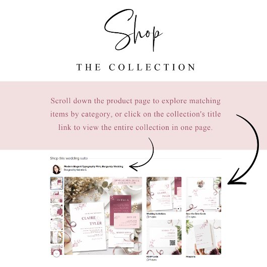 Dusty Pink, Chic Modern schließen sich uns Empfang Begleitkarte