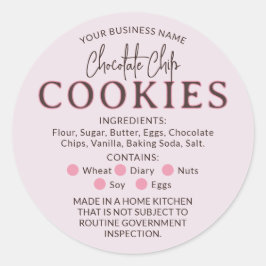 Dusty Pink Chocolate Cookies Hütte Law Aufkleber