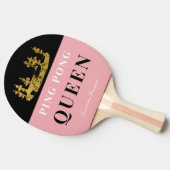 Dusty Pink Crown Table Tennis Queen Glam Custom Tischtennis Schläger (Seitenansicht)