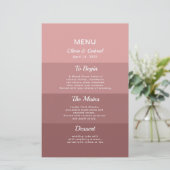 Dusty pink deep blush Stilvolles Elegantes Hochzei (Stehend Vorderseite)