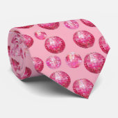 Dusty Pink Disco Krawatte (Gerollt)