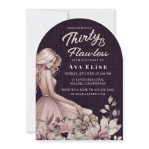 Dusty Pink Dress & Floral 30. Geburtstag Party