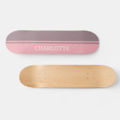 Dusty Pink & Dusty Lila Skateboard (Horizontal)
