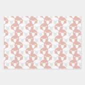 Dusty Pink Eid Adha Mubarak Kaaba Sheep Pattern Geschenkpapier Set (Vorderseite 3)