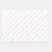 Dusty Pink Eid Mubarak Bilingual Geschenkpapier Set (Vorderseite)