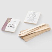 Dusty Pink Elegant Wedding Program Fächer (Non-assembled)