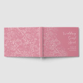 Dusty Pink Elegante Blumenhochzeit Gästebuch (Voll)