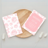 Dusty Pink Elegante Chinoiserie Hochzeit Einladung