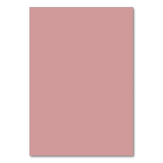 Dusty Pink Elegante Platzkarten mit vollem Namen Tischnummer (Rückseite)