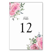 Dusty Pink Eukalyptus Botanische Tischnummer (Vorderseite)