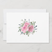 Dusty Pink Eukalyptus Botanisches Foto Save The Date (Rückseite)